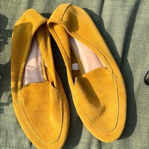 Yellow Suede Women’s Loafers